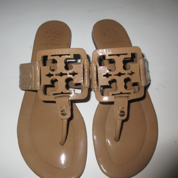 Tory Burch Shoes - Tory Burch Patent Leather Sandals Gorgeous Tan